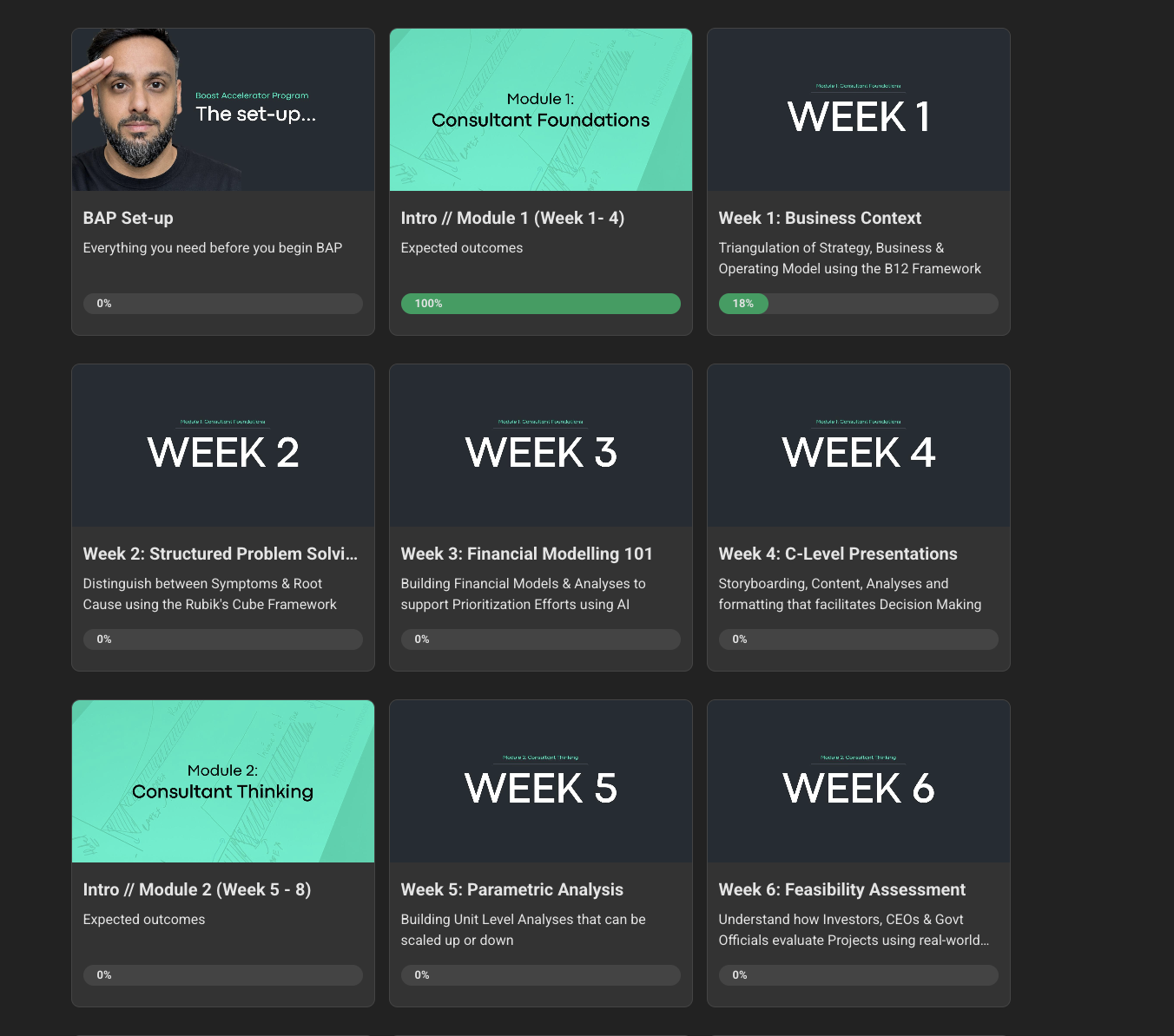 New Boost Accelerator Program Skool modules, restructured.
