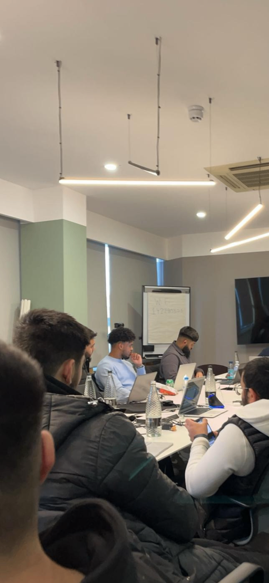 Students at a live in-person masterclass with the offer owner.